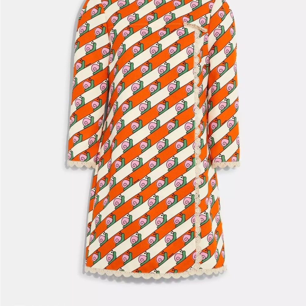 COACH Snail print dress size 4.